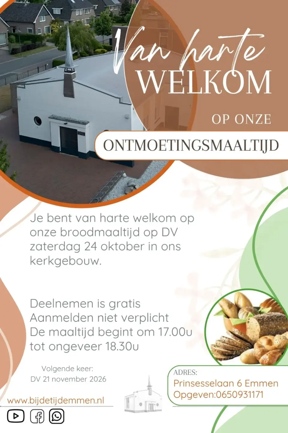 Ontmoetingsmaaltijd 24okt